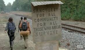 Sign luring people to Terminus.